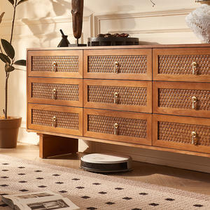 Meubles en bois massif d'usine chinoise pour la maison, hôtel, armoires <span class=keywords><strong>de</strong></span> buffet avec tiroirs, rangement, vitrine au sol pour le salon - Product Image 2