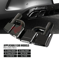 Embout de silencieux d'échappement, en acier inoxydable 304, pour Mercedes BENZ, W204, W221, W212, W166, W218, X166AMG, accessoires