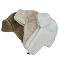 Chapeau d'hiver léger et thermique en fausse fourrure personnalisable avec logo, style trappeur, pour femmes et hommes, bonnet doux en peluche avec cache-oreilles, idéal pour l'extérieur