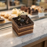 Boîte à gâteau carrée transparente personnalisée avec logo, de qualité alimentaire, haute, pliable, pour anniversaire, mariage, dessert, emballage cadeau