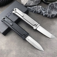 Couteau tactique d'extérieur Reggie, lame en acier D2, manche en aluminium T6, couteau pratique pour la survie, la chasse et le camping