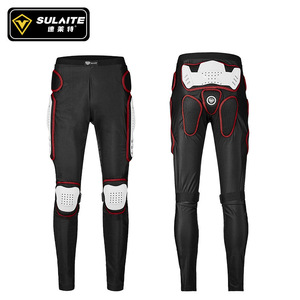 SULAITE Pantalon de protection pour moto, noir, respirant, protection des genoux pour hommes, cyclisme tout-terrain - Product Image 2