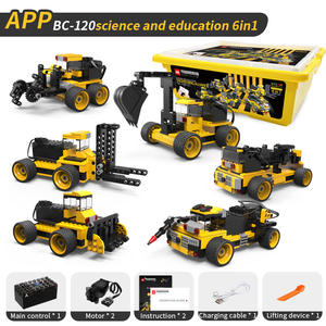 Ensemble <span class=keywords><strong>de</strong></span> blocs <span class=keywords><strong>de</strong></span> construction miniatures compatibles <span class=keywords><strong>Lego</strong></span>, 6 en 1, ABS <span class=keywords><strong>de</strong></span> haute qualité, programmation STEAM, éducation scientifique, contrô<span class=keywords><strong>le</strong></span> à distance par application - Product Image 1