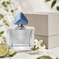 Flacon de parfum en verre à sertir carré et rectangulaire, petit format 30ml 50ml 100ml, avec capuchon triangulaire, pulvérisateur pressurisé – Vente chaude