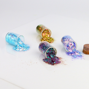 High Quality Beauty Transparent New Multichrome Chameleon Pigment <strong>Pink</strong> Glitter Bulk Flakes Gel <strong>Eyeshadow</strong> Set - Product Image 4