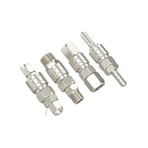 Raccord rapide pneumatique Apocalypse de type C en fer chromé, connexion par insertion, accessoires pour compresseur d'air, raccords mâles et femelles - Product Image 1