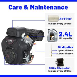 Moteur à essence TLJ à faible bruit, refroidi par air, 4 temps, 35 CV, 999 cm³, <span class=keywords><strong>2</strong></span> cylindres, pour bateaux de tourisme - Product Image 1