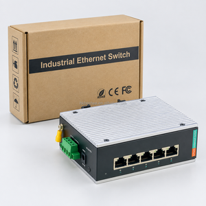 Switch Ethernet industriel non géré 5 ports Gigabit 10/100/1000 Mbps RJ45 à montage sur rail DIN IP40 en alliage d'aluminium sans ventilateur pour usine - Product Image 6