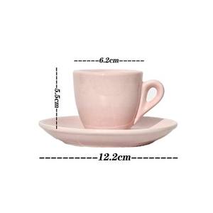 Campeonato Mundial Competencia Profesional Nivel 9 MM <span class=keywords><strong>Italiano</strong></span> Mini Negro Espresso Tazas Set Con Logo y Platillo 50ML - Product Image 4