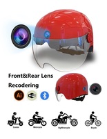 Caméra pour moto et vélo électrique, caméscope de casque, HD 1080P, connecté, WIFI, bluetooth, buchon, appareil photo de sport