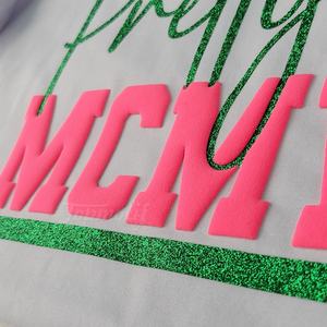 Новое поступление, материал, розовый, толстый, объемный, виниловый, лазерная резка, печать на термопресс - Product Image 4