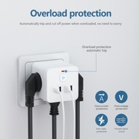 7in1 PD35W 16A 4000W 100-250V küp duvar soket ab USB avrupa fiş USB A C portları ile 3 AC çıkışları için 1.5M tel kablo
