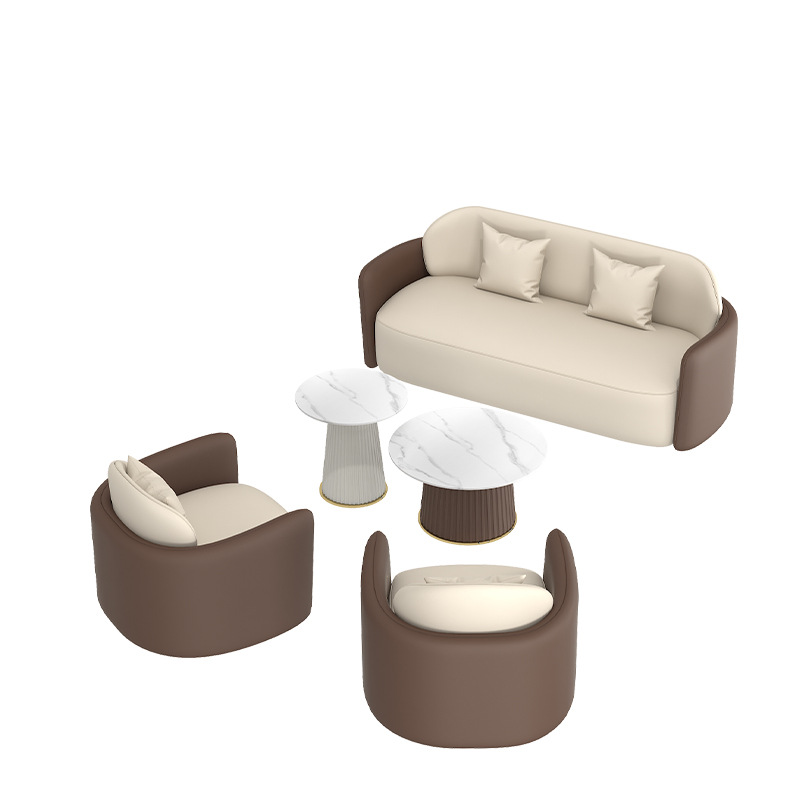 โซฟา 180 ซม., โต๊ะกาแฟเดี่ยว 2 ตัว