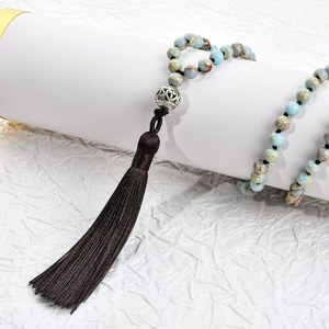 Bracelets longs DIY <span class=keywords><strong>de</strong></span> haute qualité avec perles <span class=keywords><strong>de</strong></span> pierre naturelle <span class=keywords><strong>de</strong></span> 6 mm, pampilles en amazonite, bijoux <span class=keywords><strong>de</strong></span> mode, bracelets et joncs - Product Image 5