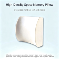 Coussin de soutien lombaire ergonomique en mousse à mémoire de forme, correcteur de posture pour le dos, pour le bureau, la voiture, le bureau, soulagement de la tension lombaire