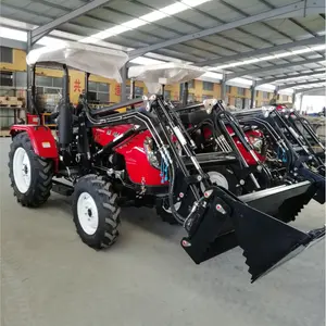 green colour 40 hp wheel tractor with safety framen and sun shade