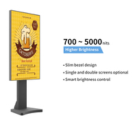 Écran publicitaire pour fenêtre à haute luminosité, panneau publicitaire numérique, affichage numérique, signalisation numérique pour fenêtre