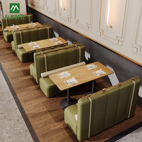 Ensemble de sièges de restaurant en métal et cuir, modernes, écologiques, durables, faciles à nettoyer, personnalisés, pour café, hôtel, table à manger