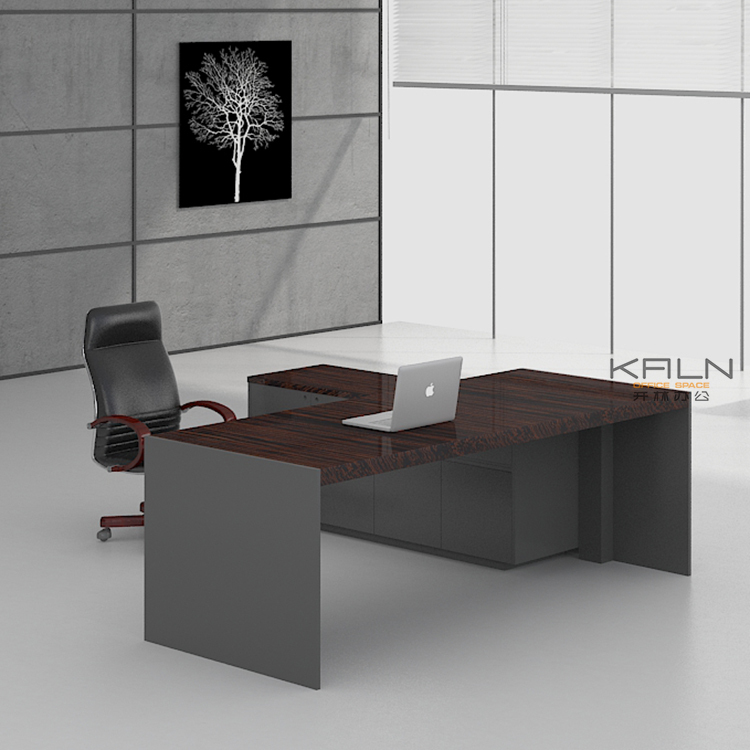 Élégant Moderne Bureau Table Exécutive En Bois Solide De Conception Surface PDG Table de Directeur de Bureau de Patron