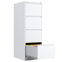 Meuble en fer bon marché moderne rangement en acier classeur vertical à 4 tiroirs en métal classeur avec serrure barre de classeur de bureau