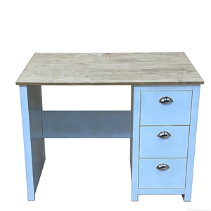 Escritorio Gerencial Moderno Blanco de 3 Cajones con Almacenamiento para Uso Comercial en Oficina - Escritorio de Computadora Duradero con Cajones de Madera - Product Image 2