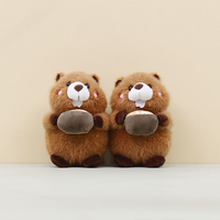 En gros, Mini porte-clés pendentif marmotte en peluche mignonne, personnalisable, jouet en peluche rembourré en coton PP, pour cadeau