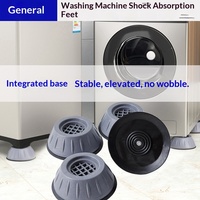 Tapis antidérapant pour lave-linge à tambour pulsateur, augmentant la hauteur, amortissant les chocs, silencieux, octogonal