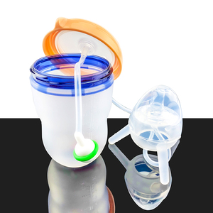 Biberons en silicone 100 % alimentaire pour bébés, sans BPA, mains libres, pour nouveau-nés avec <span class=keywords><strong>tétine</strong></span> souple – Vente en gros - Product Image 5