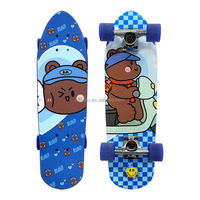 Patineta Completa Mini Cruiser de Madera de Arce Personalizada al por Mayor con Gráficos Personalizados para Adultos - Rodamientos ABEC-7 de 6.5 Pulgadas