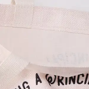 2024 concepteur personnalisé pleine impression toile sac coton corde poignée sac à main pour événement Souvenir sac à provisions