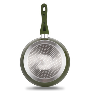 Juegos de ollas de aluminio verde militar, juegos de utensilios de cocina antiadherentes, contrato diario, platos cocinados en casa, cocinar es <span class=keywords><strong>Simple</strong></span> - Product Image 5