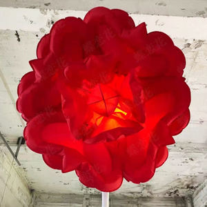 Lámpara de Base Fotográfica con Forma de Rosa, Sensor de Movimiento Corporal, Pétalos de Flores que se Abren, Sombrilla Mecánica, Dispositivo Interactivo de Luz - Product Image 6