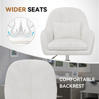 Fauteuil de bureau moderne en velours, ergonomique et pivotant, avec siège large, réglable en hauteur, support lombaire, cadre métallique imperméable et robuste