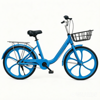 Vélo de ville classique en alliage d'aluminium de 24 pouces, avec panier, directement de l'usine, fabricant OEM ODM