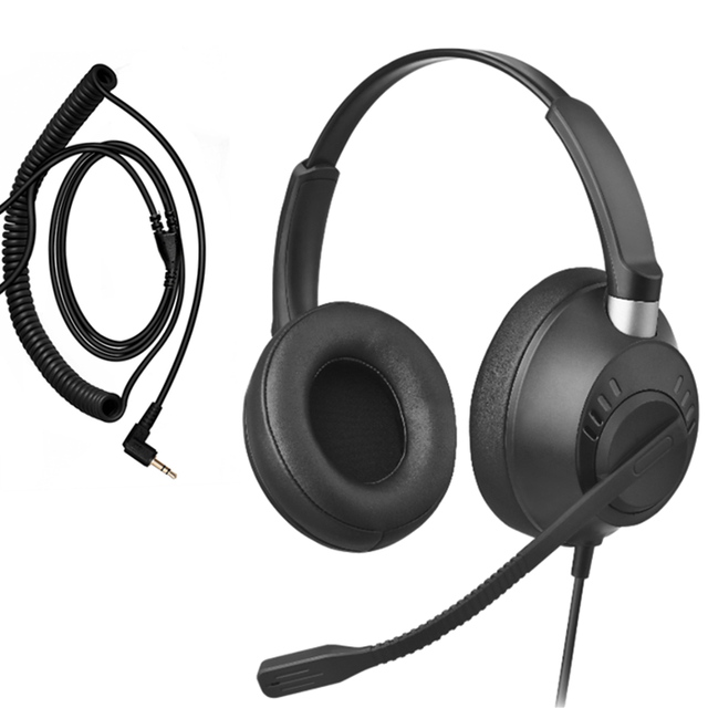 Active Noise Cancellation Over Ear USB Headset with External Microphone and Control Mode