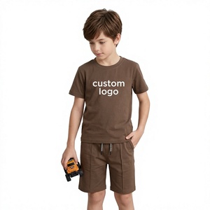 Ensemble Short Personnalisé pour Garçons – Vente en Gros OEM – T-shirt et Short en Coton – Vêtements Décontractés d'Été pour Enfants – Fabricant à Faible MOQ – Marque Privée - Product Image 3
