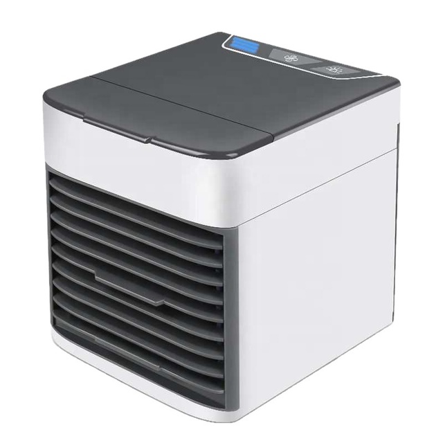 Mini Desktop Evaporative Cooler Rechargeable New-style Compact air Conditioner Portable USB-powered Humidifying Fan Cross-border