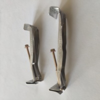 Support de gouttière en alliage d'aluminium de haute qualité de 5 pouces, style K, moderne, à vis rapide, durable, structure simple, robuste