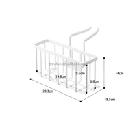 Support de rangement multifonctionnel pour évier de cuisine, gain de place, pour éponge et accessoires de nettoyage