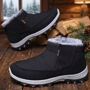 Nouvelles bottes de neige pour femme 2026, marque de créateur, montantes, chaudes, en cuir véritable, légères, durables, avec semelle en caoutchouc et maille, directement de l'usine. - Product Image 2