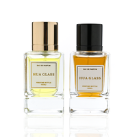 Flacons de parfum vides de luxe personnalisés, transparents, à sertir, 30 ml, 50 ml, 100 ml, flacon de parfum à double compartiment avec boîte cadeau