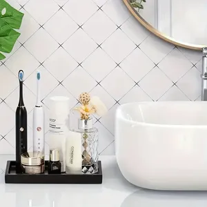 Bathroom Silicone Tray Soap Bottle Kitchen Sink Tray