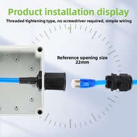 Cable de extensión de montaje en panel USB3.0 Tipo a macho a hembra Montaje empotrado Conectores de carcasa de nailon con enchufe de