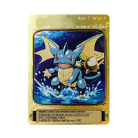 Vente en gros de cartes personnalisées à collectionner pour figurines Anime Cartoon Metal Card