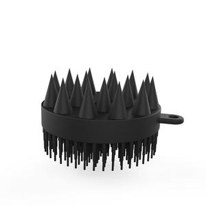 Jianhong Double-Sided <b>Round</b> Silicone Bath <b>Brush</b> Long PVA Body Massage and Scalp Cleaning Shampoo <b>Brush</b> Dry and Wet Use - Product Image 5