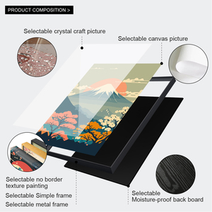 Arte de Pared para Sala de Estar, Lienzo con Diseño de Flor de Cerezo y Monte Fuji de Japón, Decoración para el Hogar, Impresión en Lienzo - Product Image 4