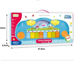 Clavier de piano électrique en plastique à piles, instrument de musique, jouet musical pour enfants, vente en gros - Product Image 6