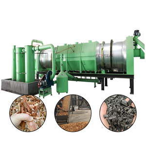Horno de Carbonización Continua para Biocarbón de Cáscara de Arroz y Paja, Equipo para Residuos Agrícolas y Forestales - Product Image 1