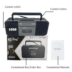 Eletree NUOVO PX-700BT OEM Registratore <span class=keywords><strong>Stereo</strong></span> Portatile <span class=keywords><strong>con</strong></span> Radio USB e <span class=keywords><strong>Lettore</strong></span> di <span class=keywords><strong>Cassette</strong></span> <span class=keywords><strong>con</strong></span> Funzione MP3 - Product Image 6