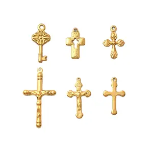 Pendentifs croix pour homme, bijoux en or personnalisé, offre spéciale